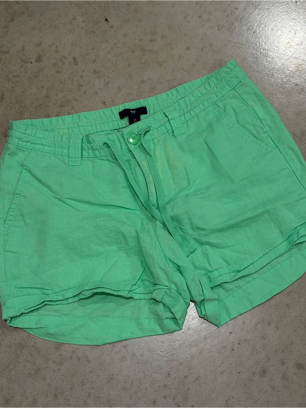 Women’s Mint Green Drawstring Shorts